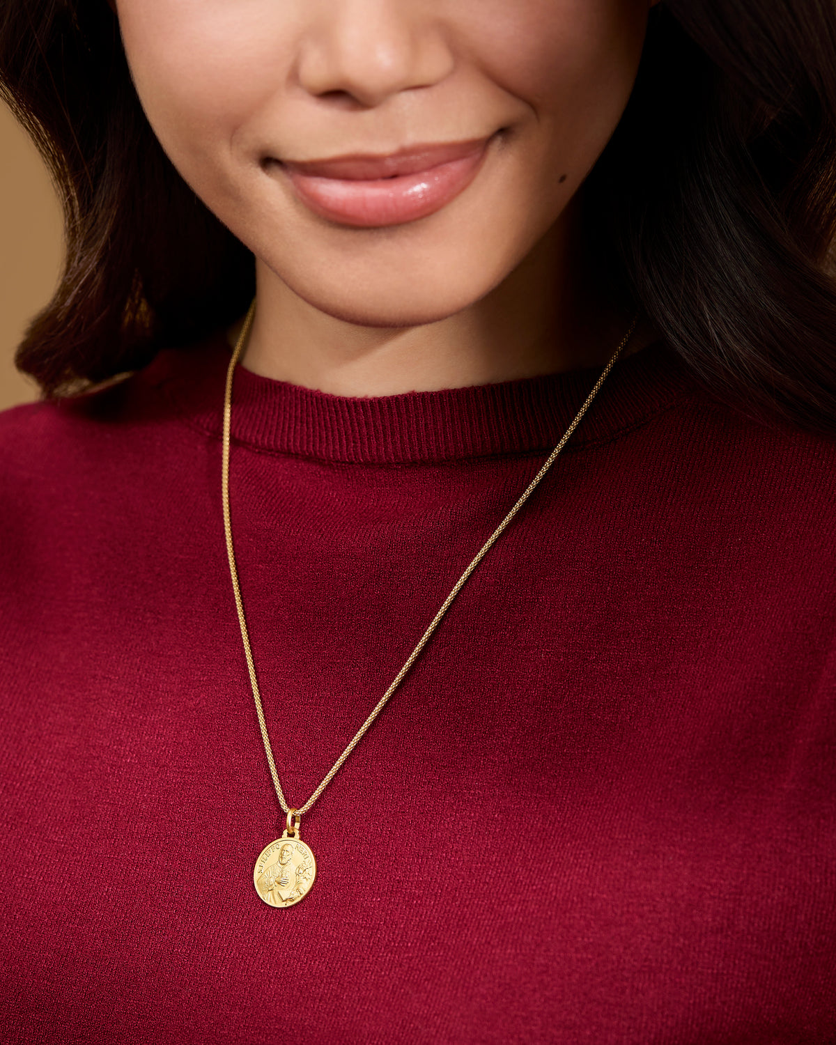 Yellow Gold Medal of St. Philip Neri