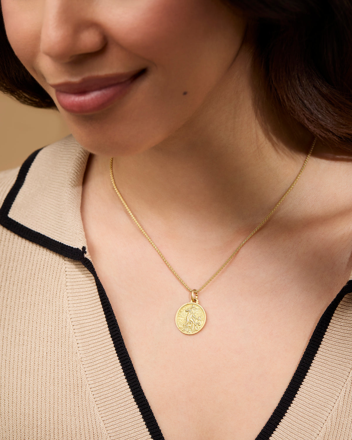 Yellow Gold Medal of St. Roch