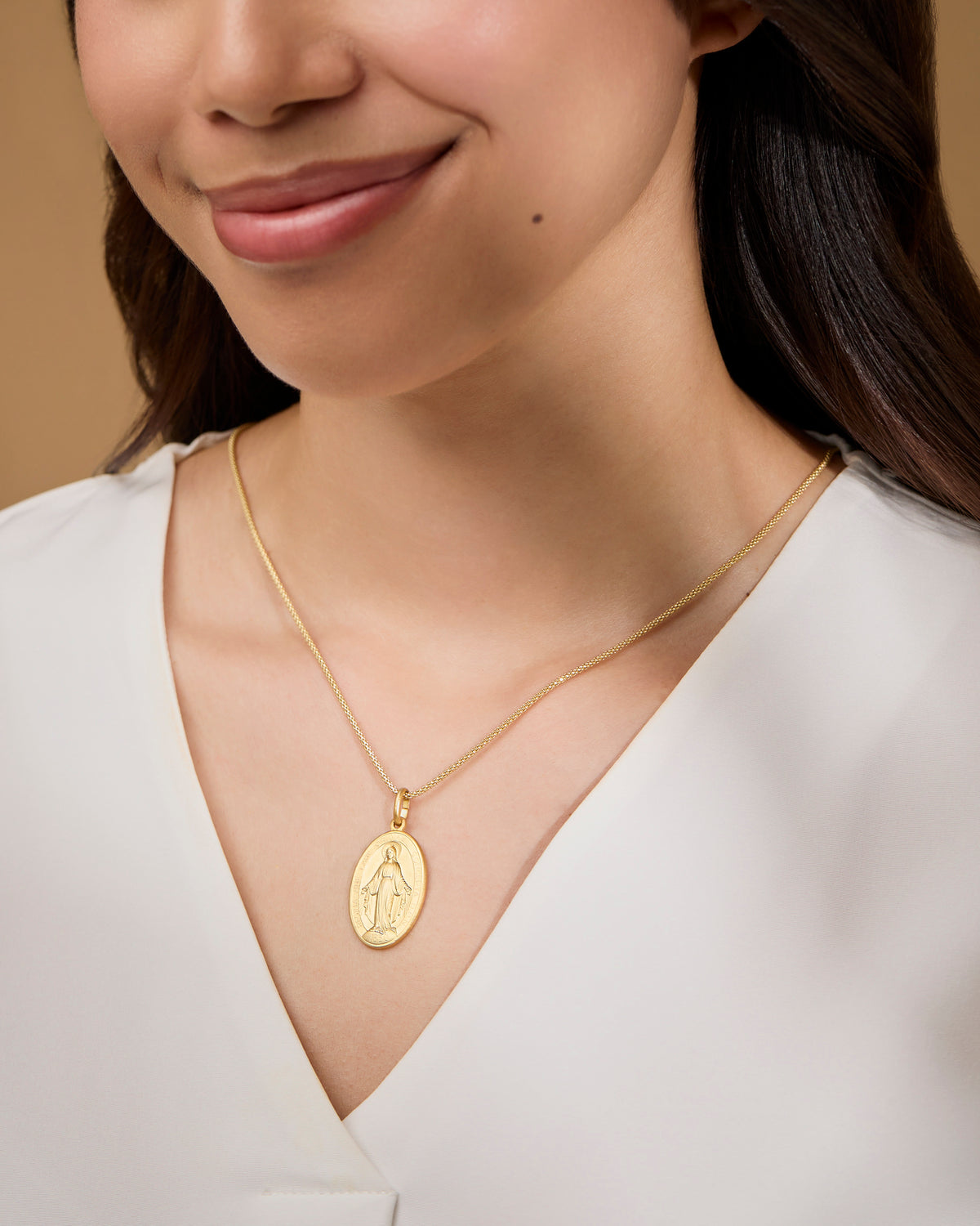 Yellow Gold Miraculous Medal