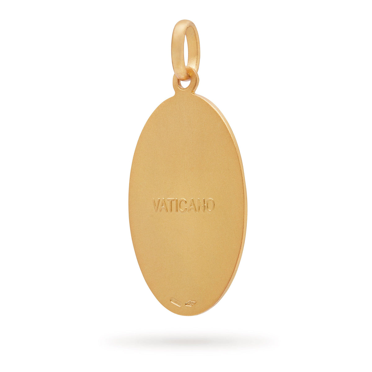 Yellow Gold St. Christopher Oval Medal