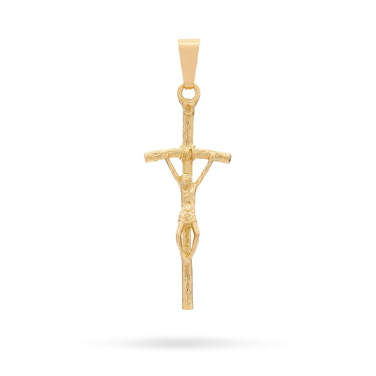 Yellow Gold Pastoral Crucifix Pendant