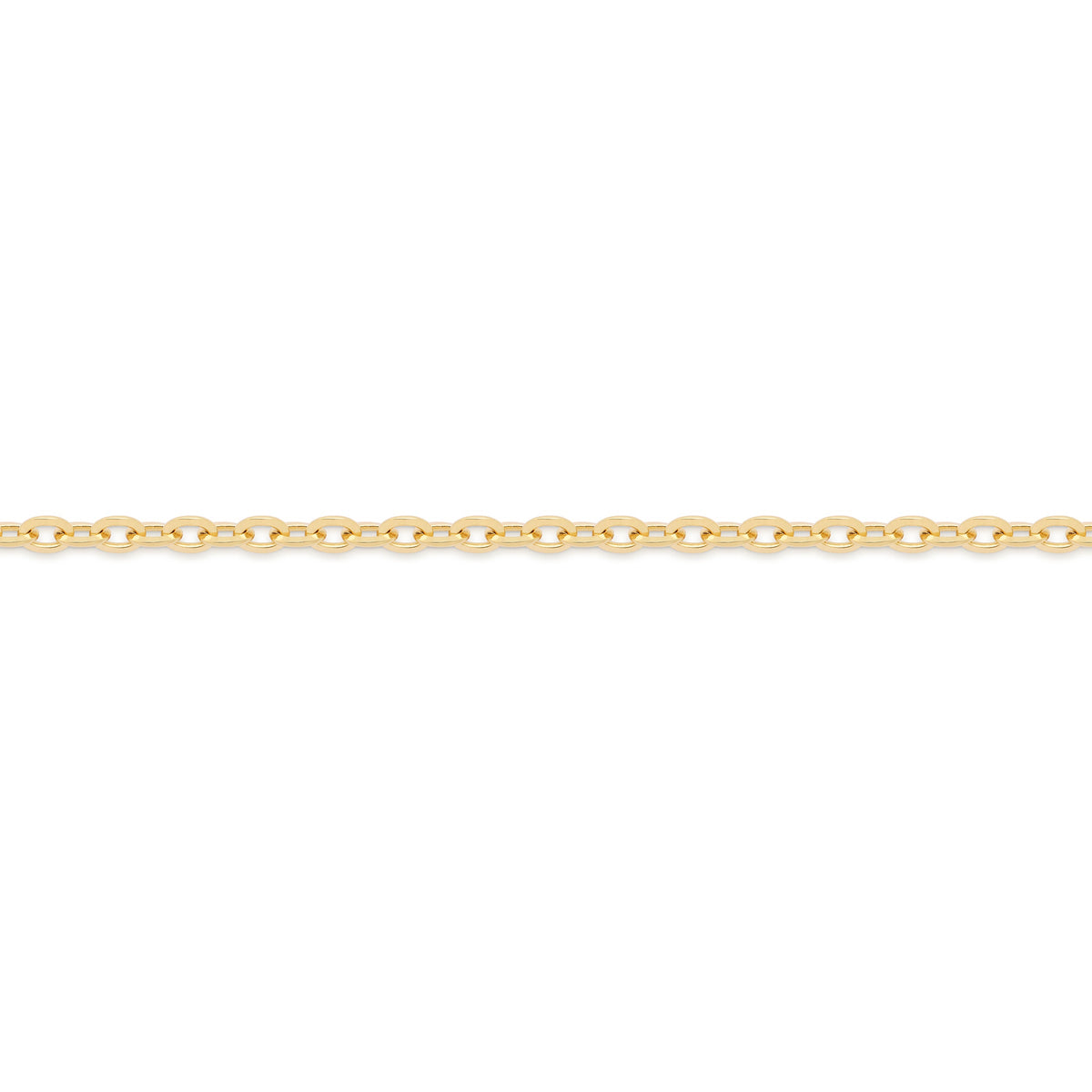 Yellow Gold Rolo Chain Necklace
