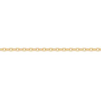 Yellow Gold Rolo Chain Necklace