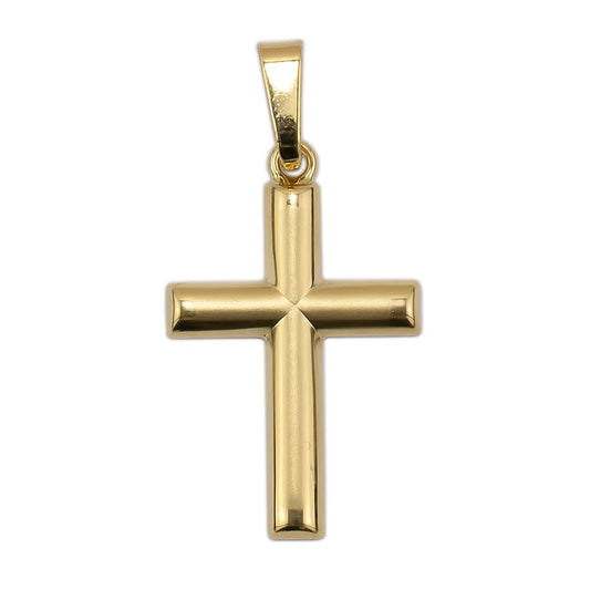 Yellow Gold Satin Finish Cross without Body
