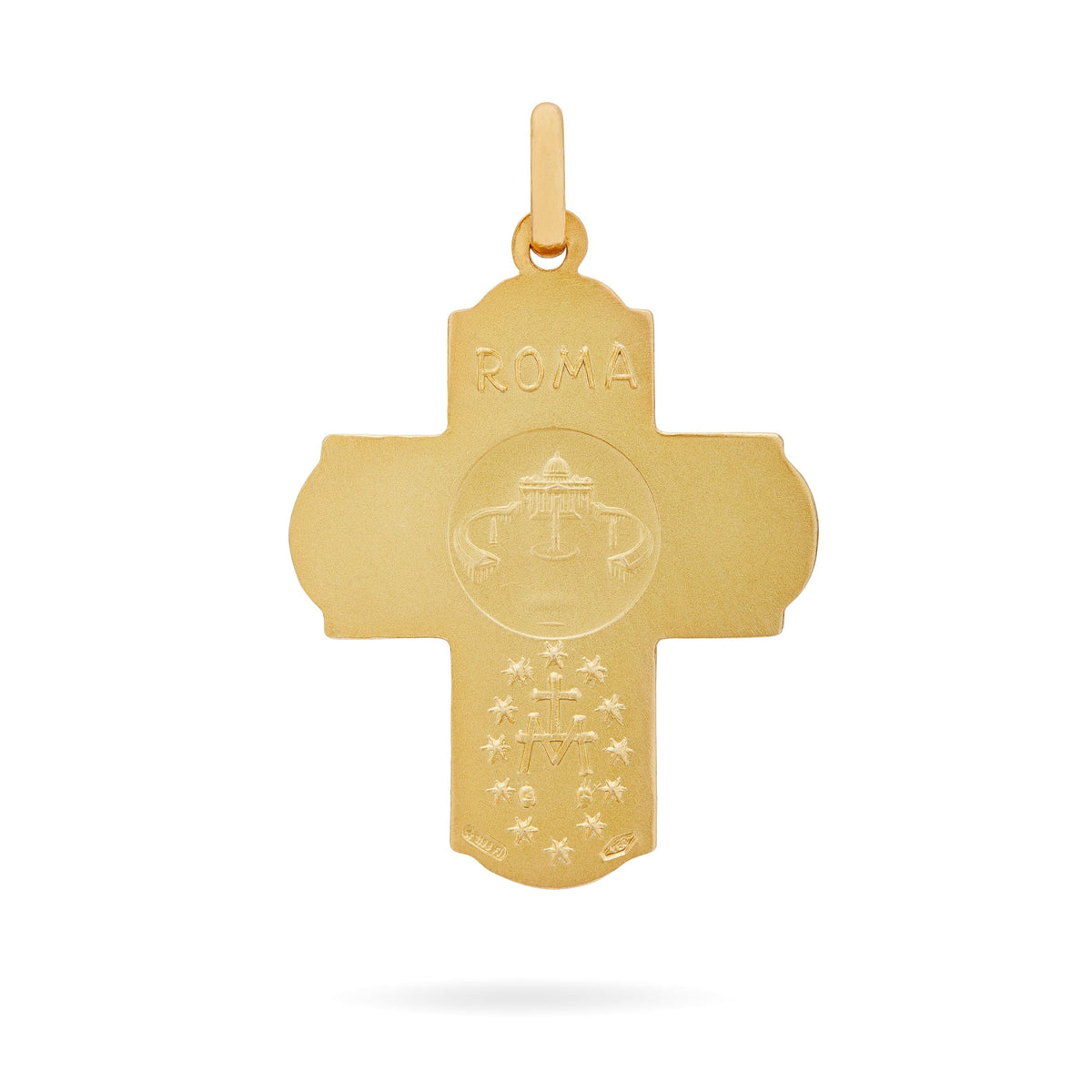 Yellow Gold Scapular Cross Pendant