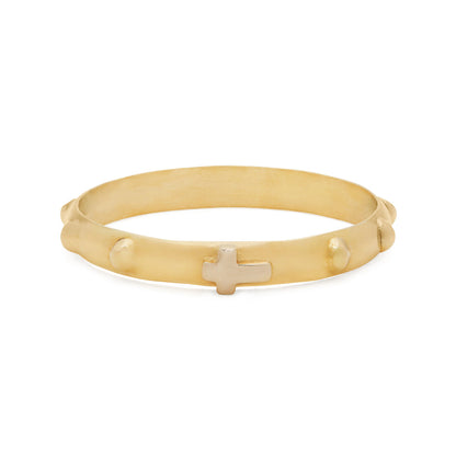 Yellow Gold Simple Rosary Ring