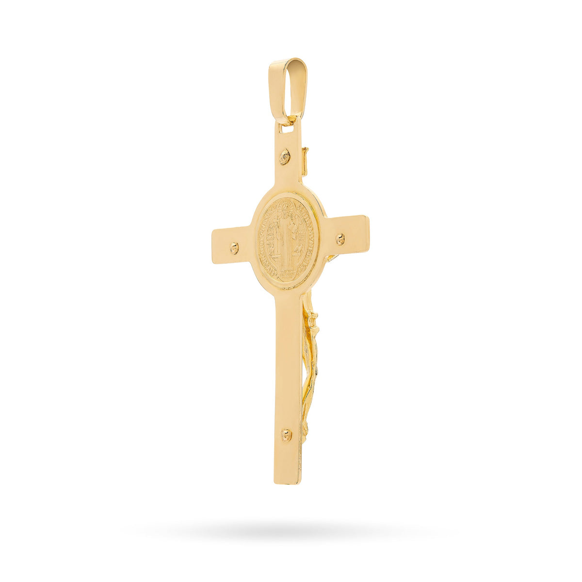 Yellow Gold St. Benedict Crucifix Pendant