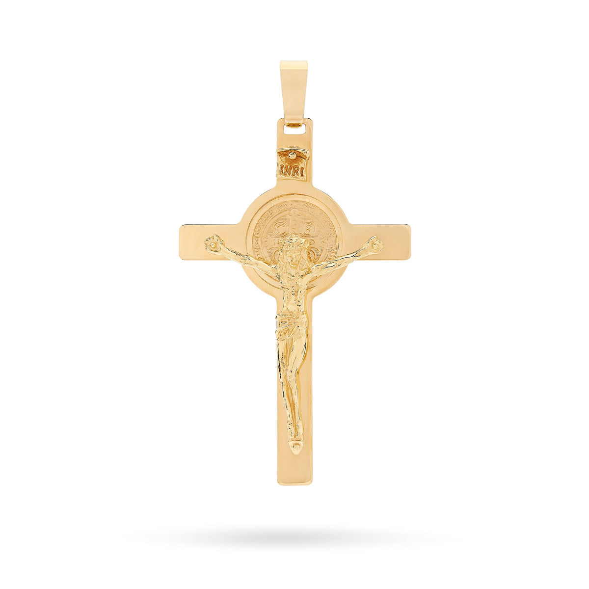 Yellow Gold St. Benedict Crucifix Pendant