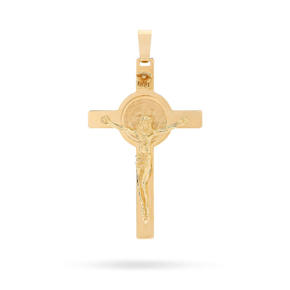 Yellow Gold St. Benedict Crucifix Pendant