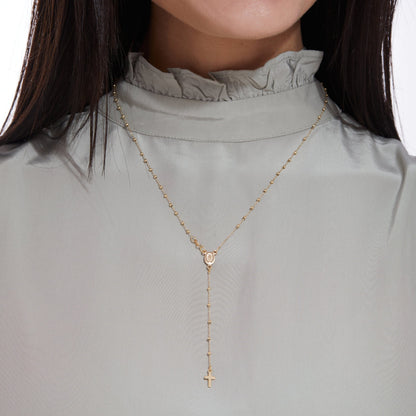 Yellow Gold Tiny Rosary Beads