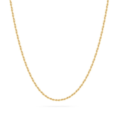Yellow Gold Torchon Chain Necklace