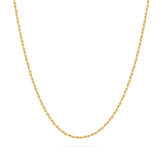 Yellow Gold Torchon Chain Necklace