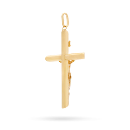 Yellow Gold Truncated Crucifix Pendant