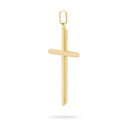 Yellow Gold Tube Cross