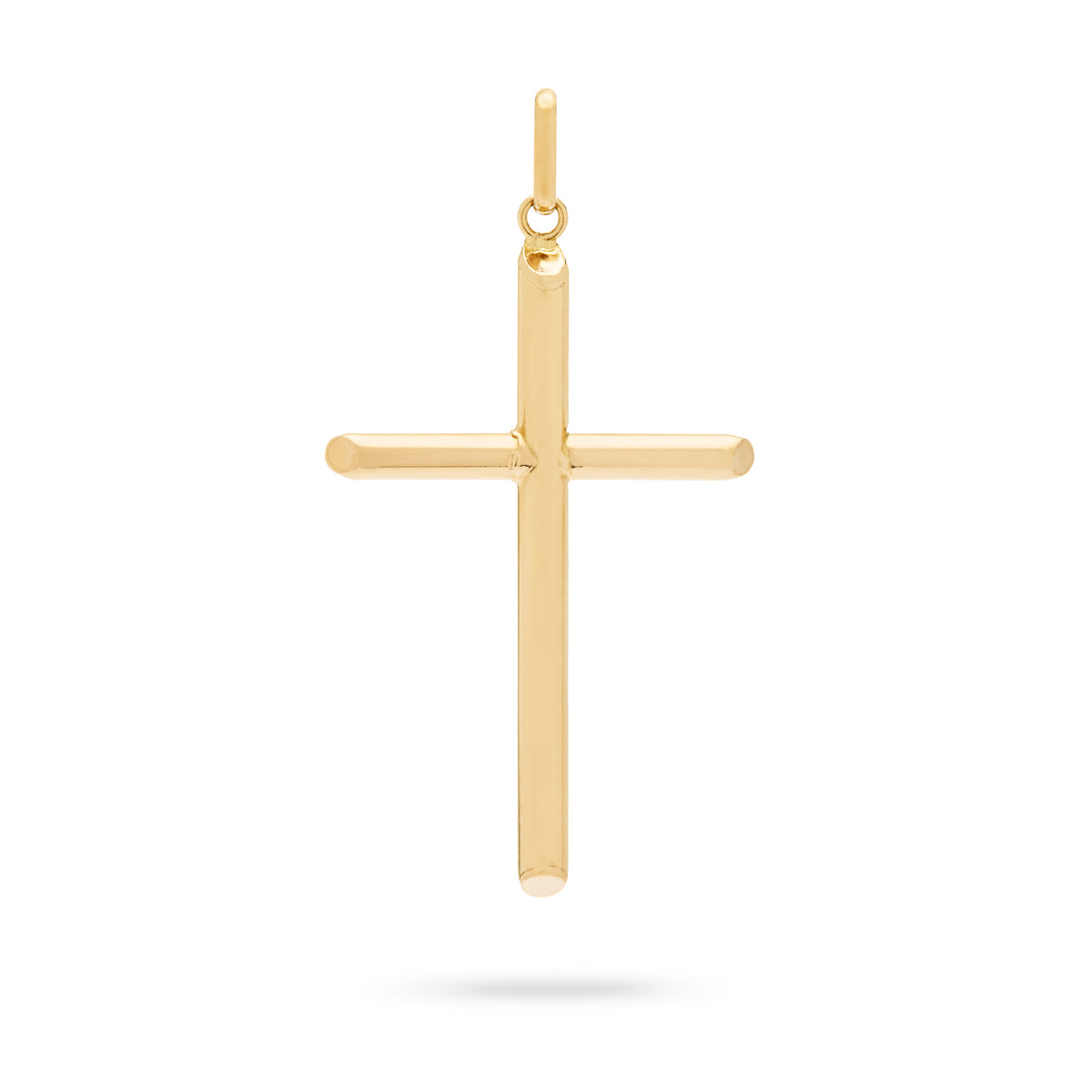 Yellow Gold Tube Cross