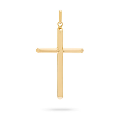 Yellow Gold Tube Cross